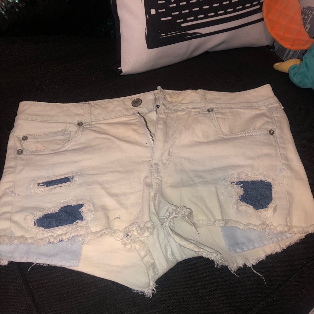 Torn American Eagle shorts